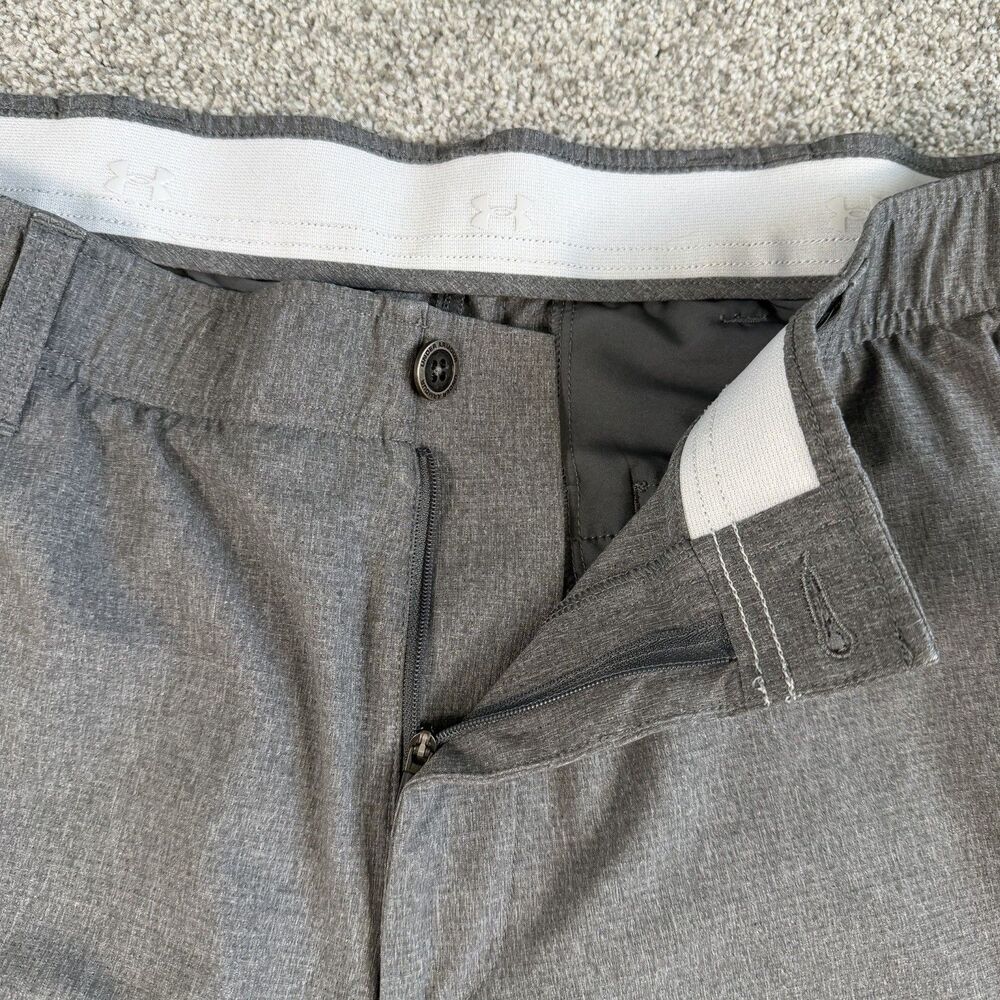 Under Armour Vented Golf Pants Mens Gray Performance Size 40x30 (38x29) - Picture 7 of 13
